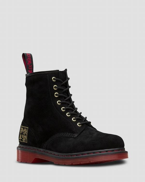 Dr Martens Dámské Kotníkové Boty 1460 Chinese New Year Černé, CZ-467519